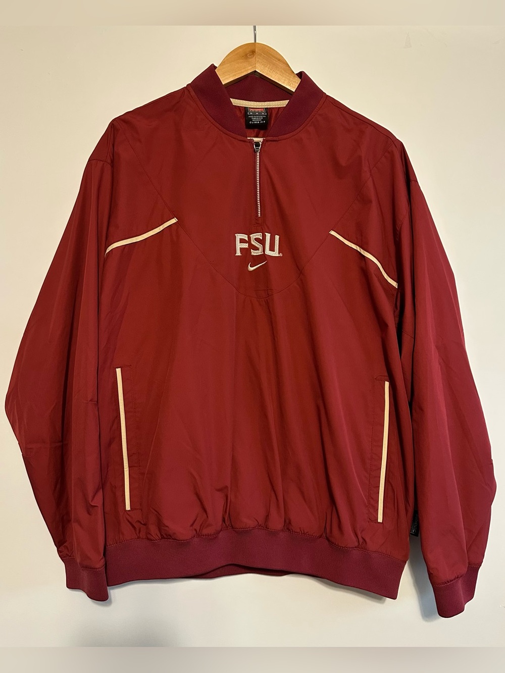 Vintage Nike Florida State University FSU Clima Fit Windbreaker Jacket - Medium